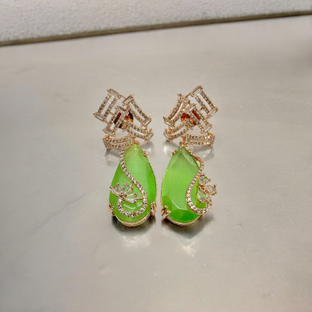 Earrings - Roseate Tear Glamour Earrings - Opal Touch