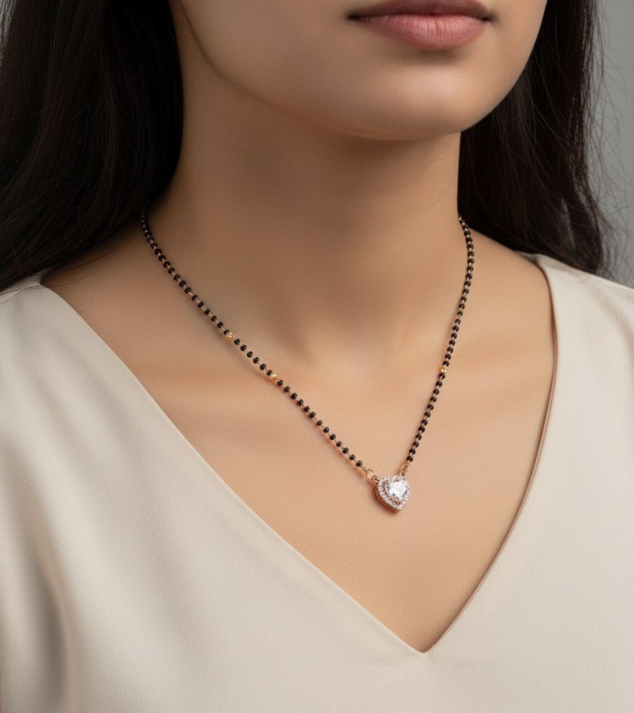 Rosewater Essence Mangalsutra - Opal Touch