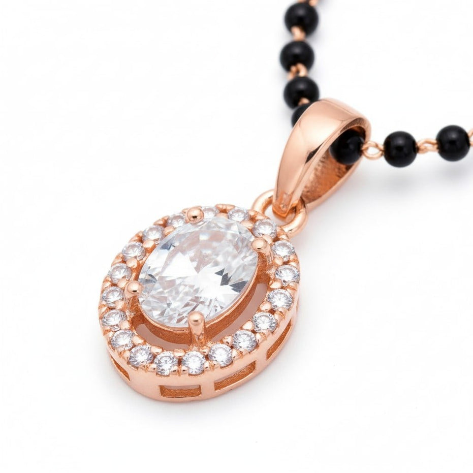 Rosy Aura Mangalsutra - Opal Touch
