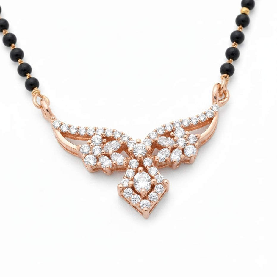 Rosy Radiance Mangalsutra - Opal Touch