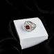 Rings - Royal Empress Rhodium Ring - Opal Touch