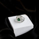 Rings - Royal Empress Rhodium Ring - Opal Touch