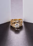 Rings - Royal Emrald Gold Plated Ring - Opal Touch