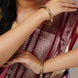 Bangles - Royal Grid Mehendi Plated Bangles - Opal Touch