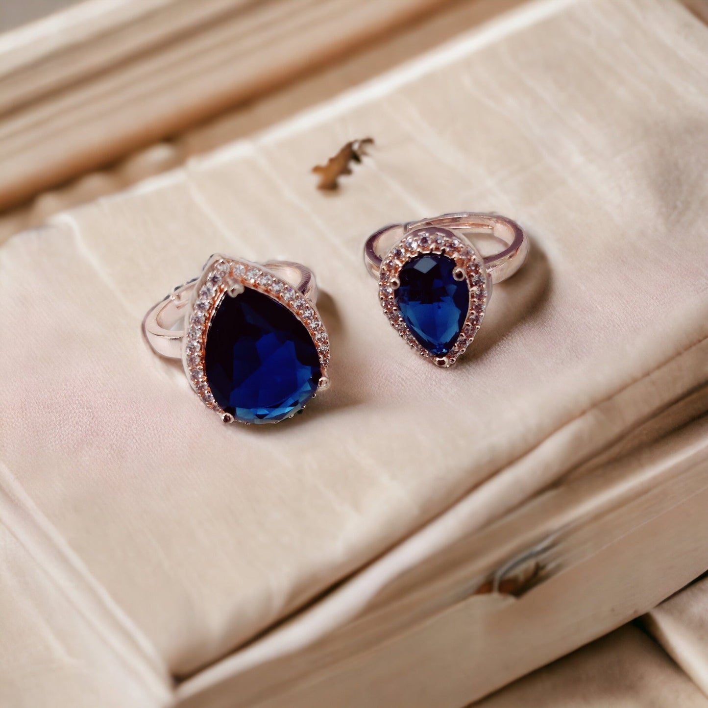 Opal Touch - Royal Plum Crystal Ring in Rose Gold - Ring