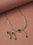 Necklace - Royal Radiance CZ Gold Plated Necklace Set - Opal Touch