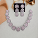 Opal Touch - Royal Velvet Purple Necklace in Rhodium - Necklace