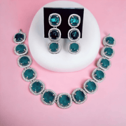 Opal Touch - Royal Velvet Purple Necklace in Rhodium - Necklace