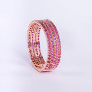 Opal Touch - Ruby Red Romance Bangles (Pack of 4) - Bangles