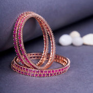 Opal Touch - Ruby Red Romance Bangles (Pack of 4) - Bangles
