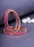 Opal Touch - Ruby Red Romance Bangles (Pack of 4) - Bangles