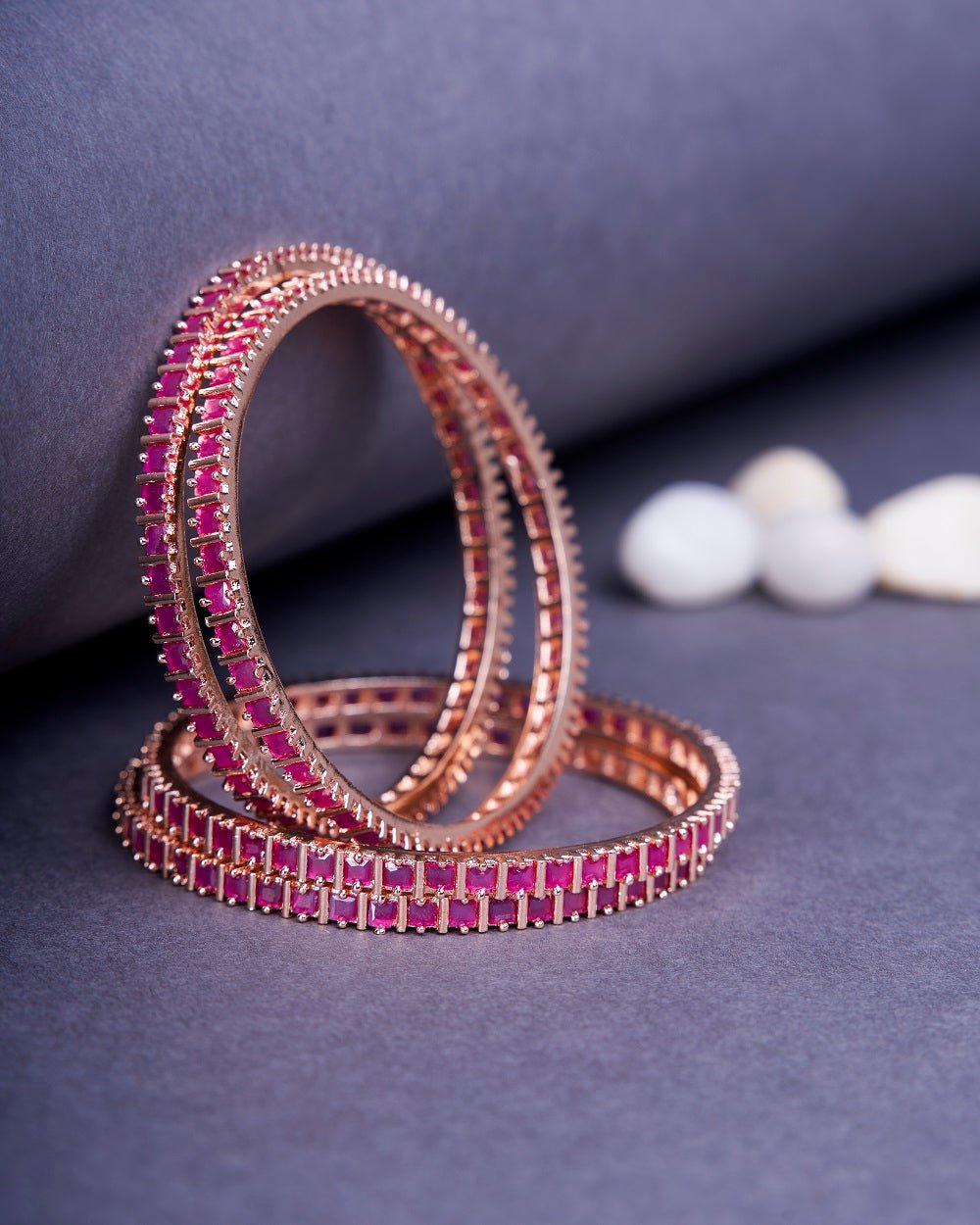 Opal Touch - Ruby Red Romance Bangles (Pack of 4) - Bangles