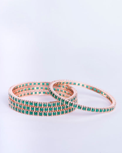 Opal Touch - Ruby Red Romance Bangles (Pack of 4) - Bangles