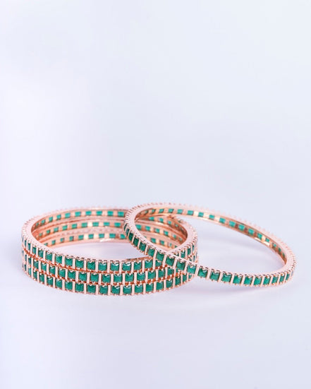 Opal Touch - Ruby Red Romance Bangles (Pack of 4) - Bangles