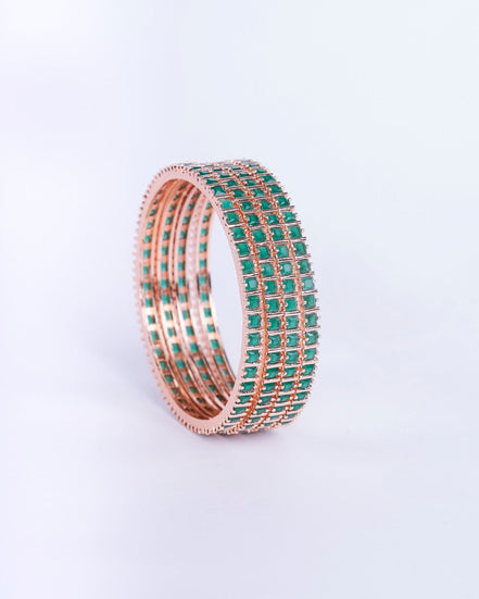 Opal Touch - Ruby Red Romance Bangles (Pack of 4) - Bangles