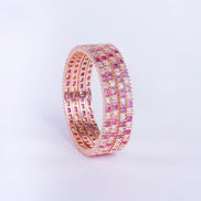 Opal Touch - Ruby Red Romance Bangles (Pack of 4) - Bangles