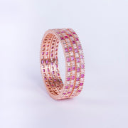 Opal Touch - Ruby Red Romance Bangles (Pack of 4) - Bangles