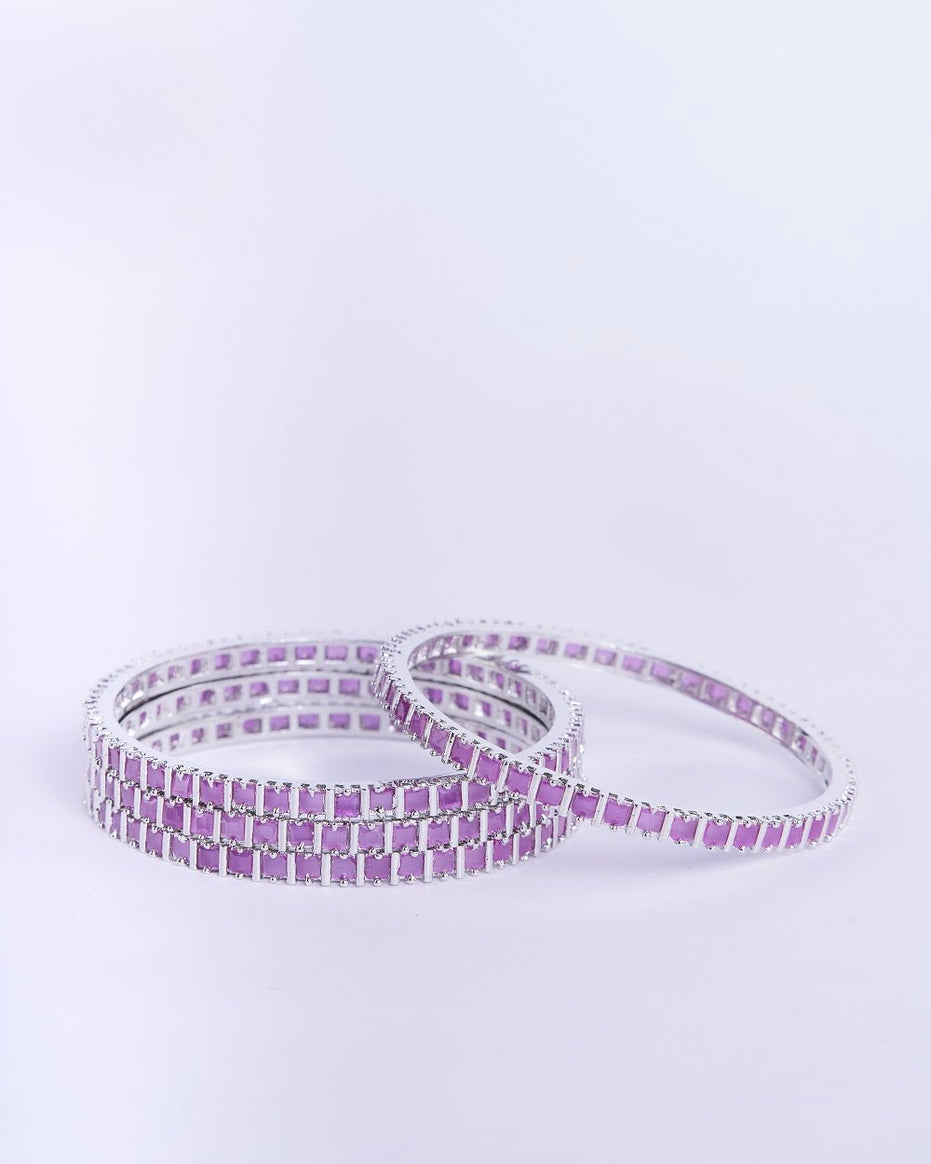 Opal Touch - Ruby Red Romance Bangles (Pack of 4) - Bangles