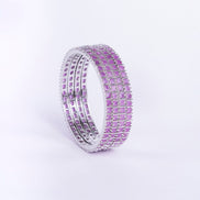 Opal Touch - Ruby Red Romance Bangles (Pack of 4) - Bangles