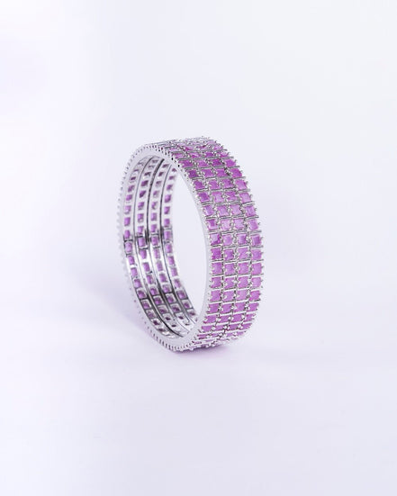 Opal Touch - Ruby Red Romance Bangles (Pack of 4) - Bangles