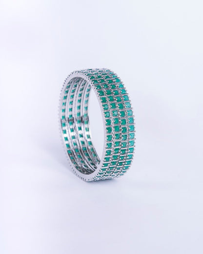 Opal Touch - Ruby Red Romance Bangles (Pack of 4) - Bangles