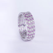 Opal Touch - Ruby Red Romance Bangles (Pack of 4) - Bangles
