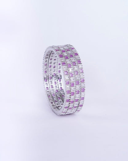 Opal Touch - Ruby Red Romance Bangles (Pack of 4) - Bangles