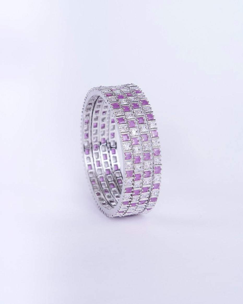 Opal Touch - Ruby Red Romance Bangles (Pack of 4) - Bangles