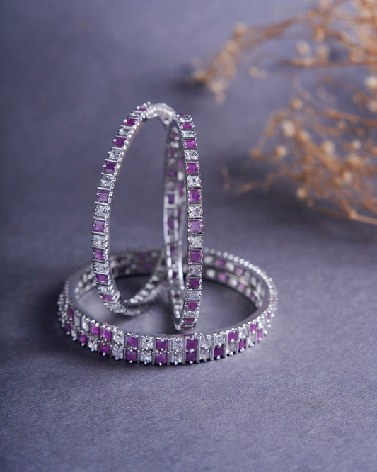 Opal Touch - Ruby Red Romance Bangles (Pack of 4) - Bangles