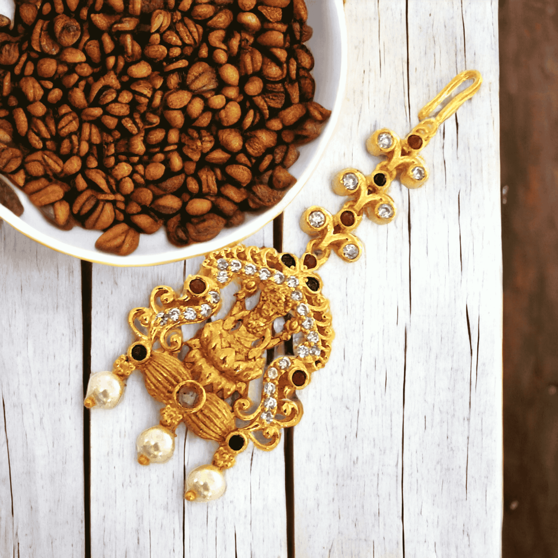 Opal Touch - Ruby Serenade Gold Plated Tika - Tika