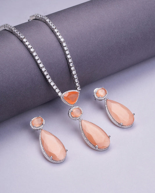 Opal Touch - Sapphire Glow Necklace - Necklace