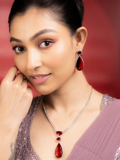 Sapphire Glow Necklace - Opal Touch