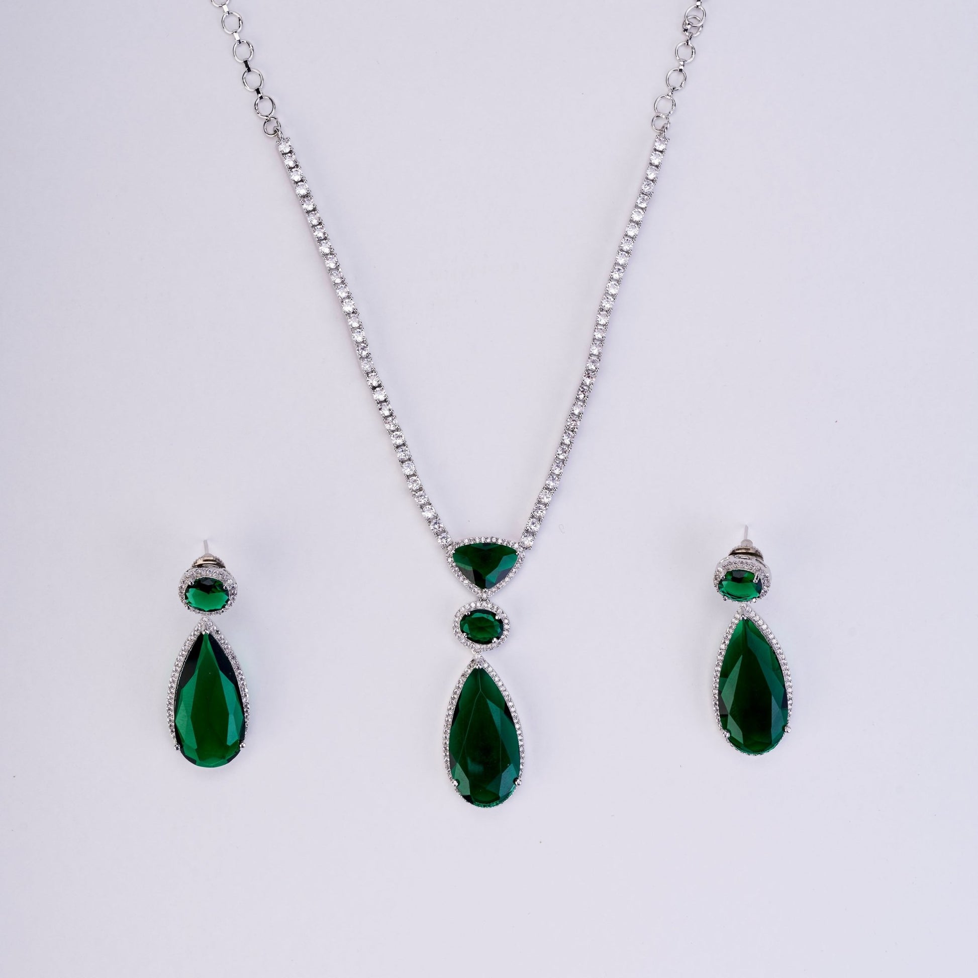 Sapphire Glow Necklace - Opal Touch