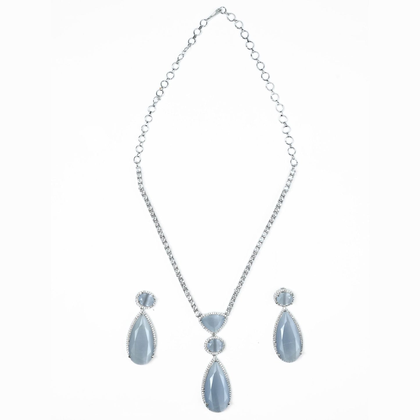 Sapphire Glow Necklace - Opal Touch