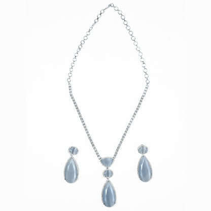 Sapphire Glow Necklace - Opal Touch