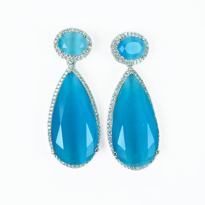 Sapphire Glow Necklace - Opal Touch