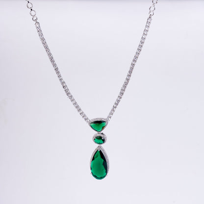 Sapphire Glow Necklace - Opal Touch