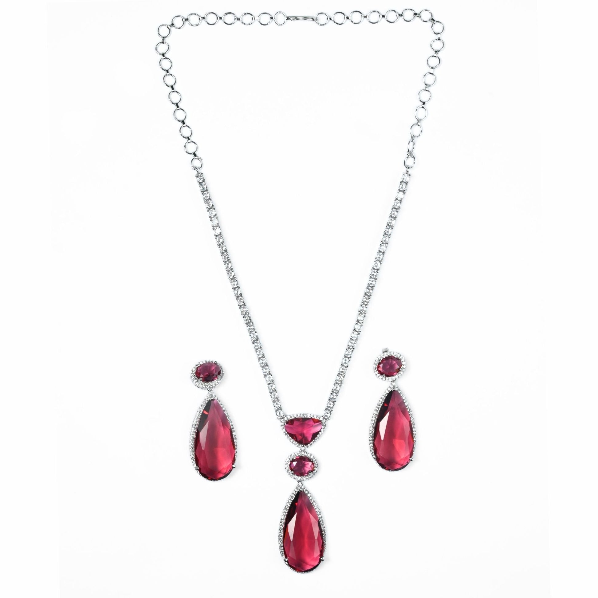 Sapphire Glow Necklace - Opal Touch