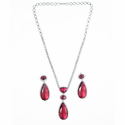 Sapphire Glow Necklace - Opal Touch