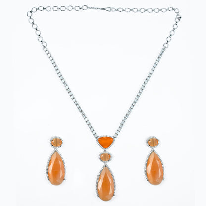 Sapphire Glow Necklace - Opal Touch