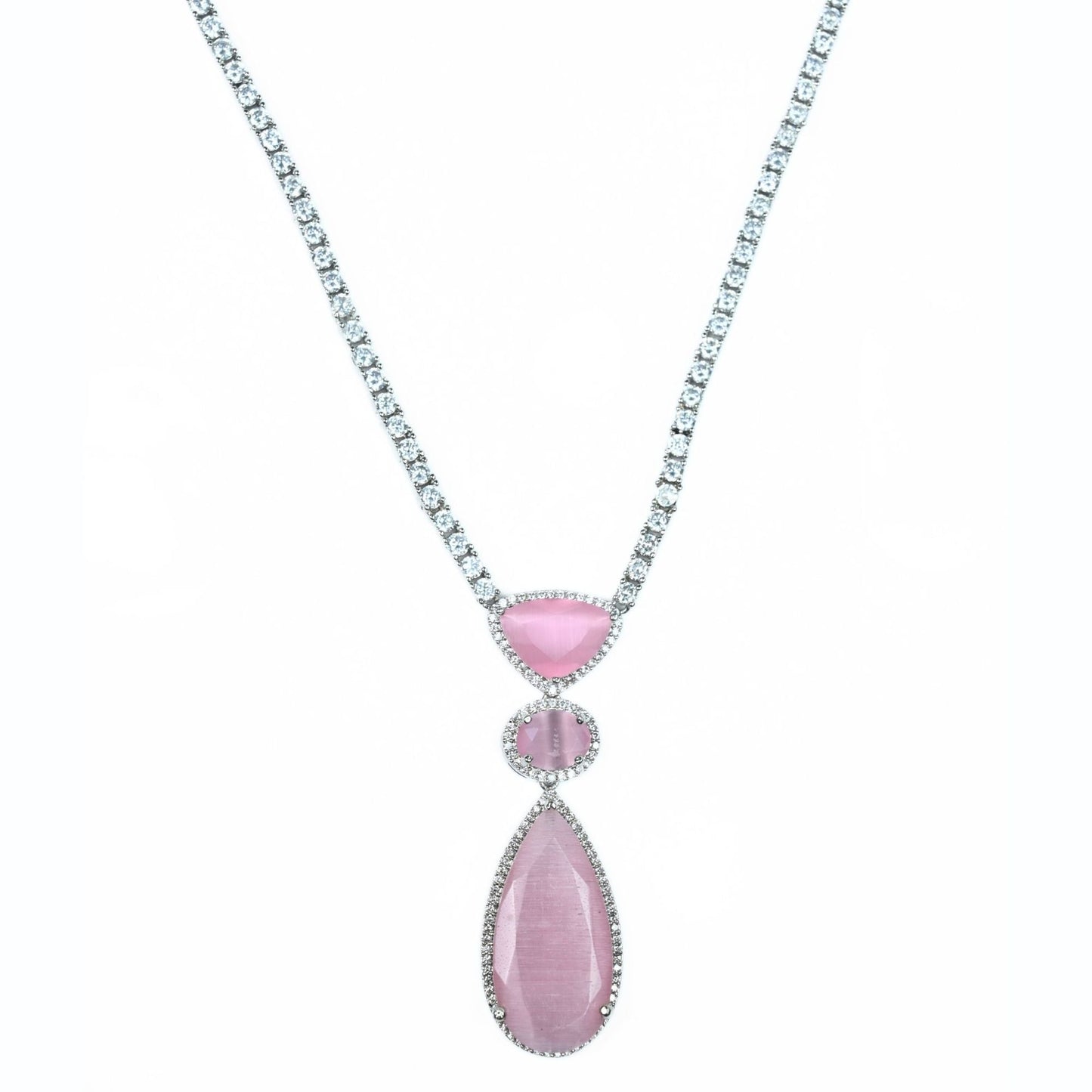 Sapphire Glow Necklace - Opal Touch