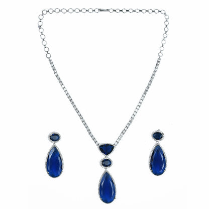 Sapphire Glow Necklace - Opal Touch