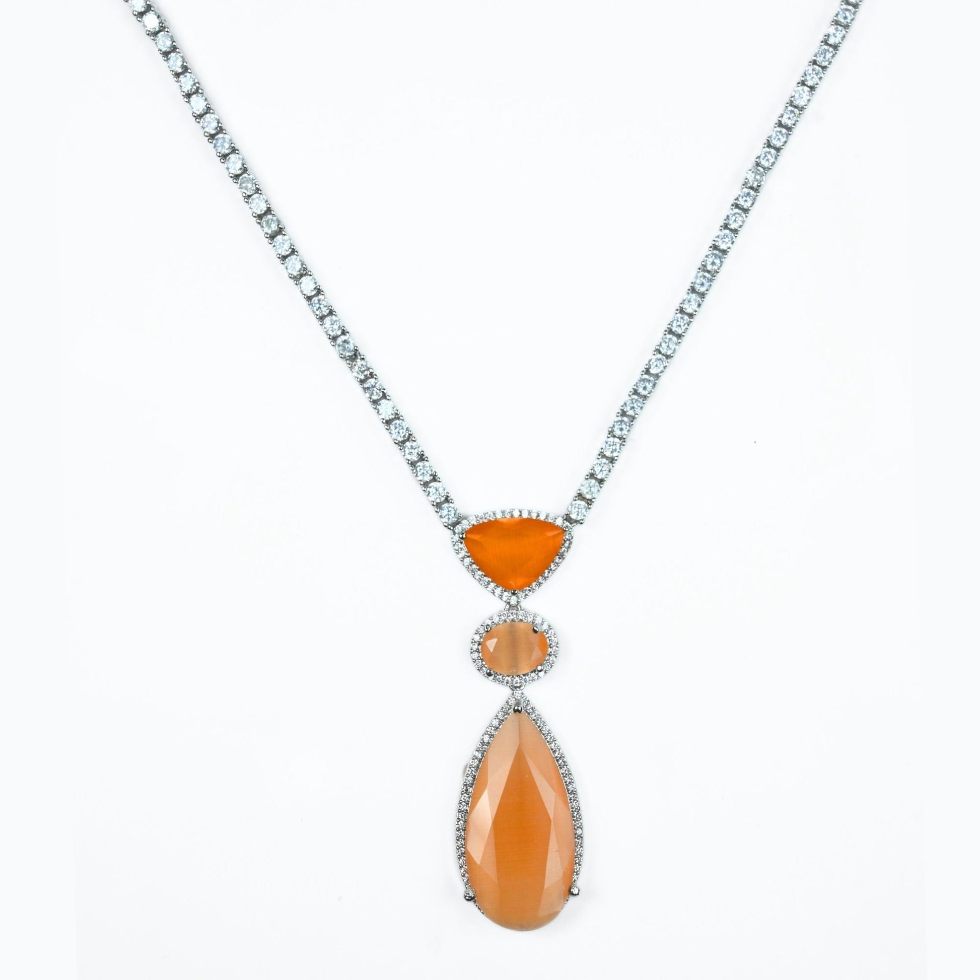 Sapphire Glow Necklace - Opal Touch