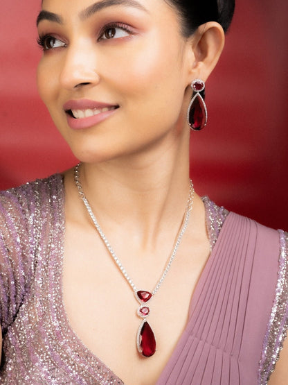 Sapphire Glow Necklace - Opal Touch