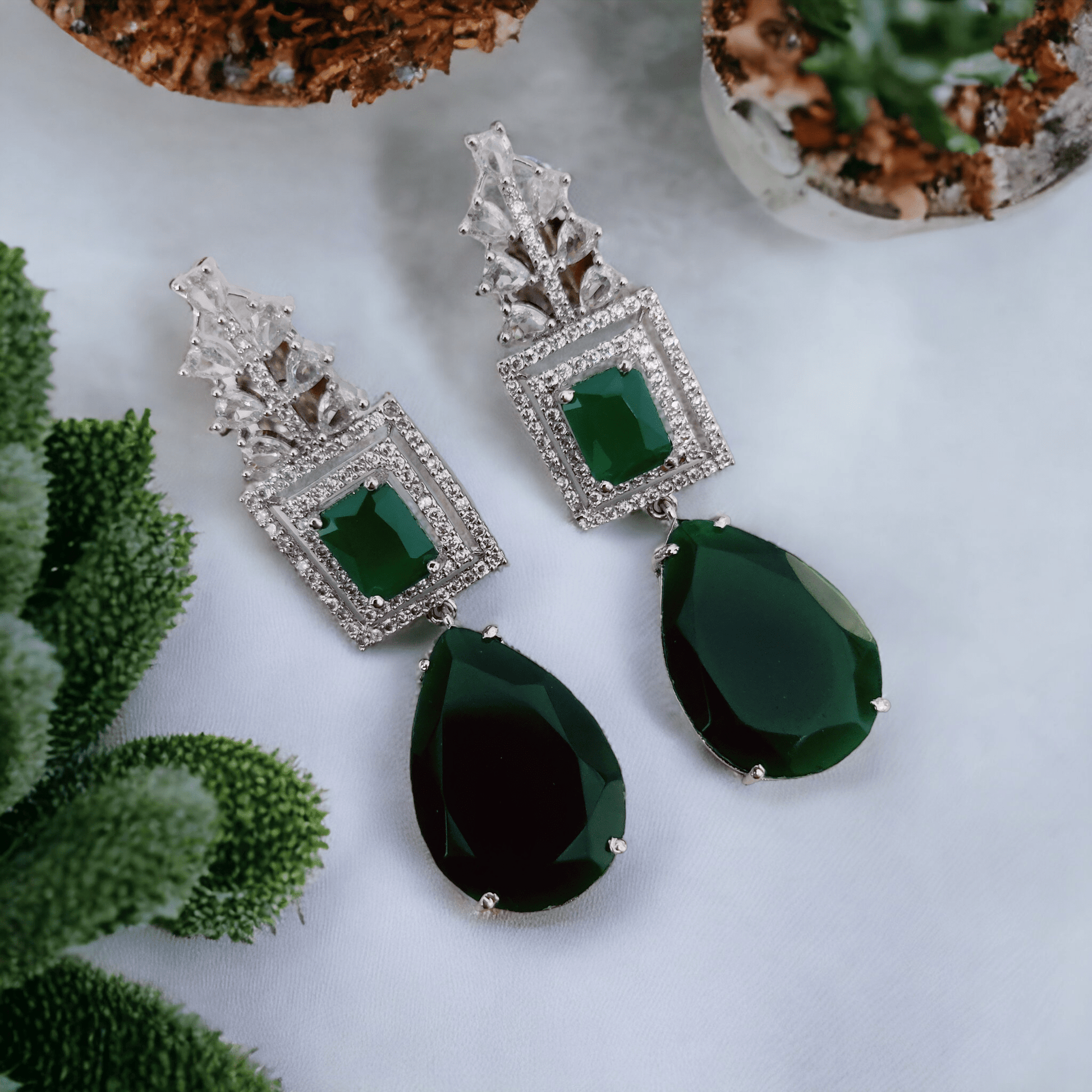 Opal Touch - Sapphire Skies Earrings - Earrings