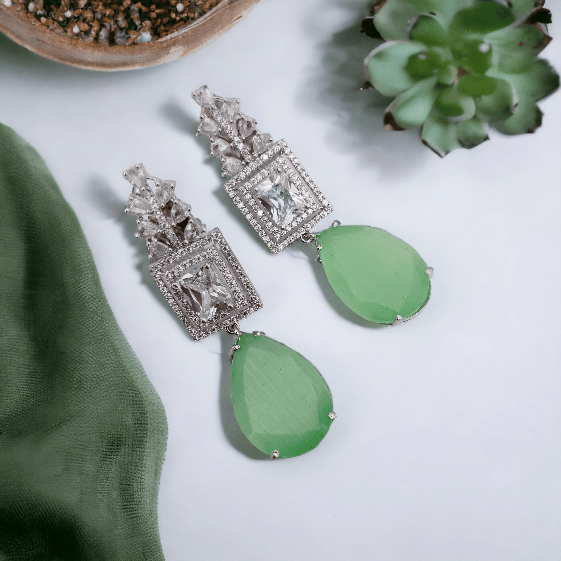 Opal Touch - Sapphire Skies Earrings - Earrings