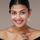 Earrings - Scallop Gold Plated Earrings - Opal Touch