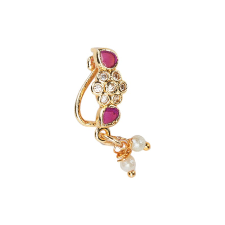Opal Touch - Scarlet Spark Opal Nose Pin - Nose Pin