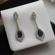 Opal Touch - Scarlet Sparkle Rhodium Plated Crystal Red Earrings - Earrings