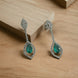 Opal Touch - Scarlet Sparkle Rhodium Plated Crystal Red Earrings - Earrings